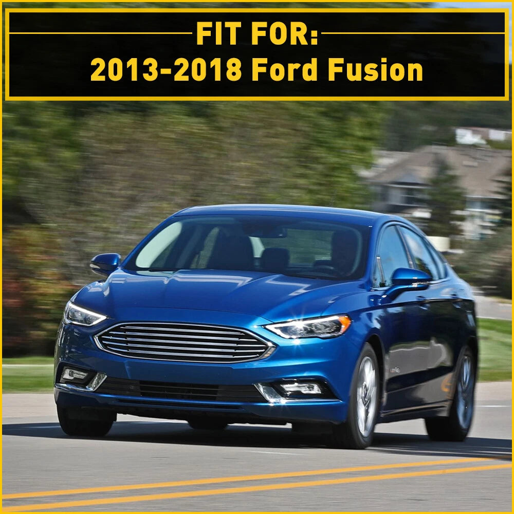 Set of 2 Rear Bumper Reflector Side Marker Light Covers for Ford Fusion (2013–2018)