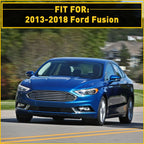 Set of 2 Rear Bumper Reflector Side Marker Light Covers for Ford Fusion (2013–2018)
