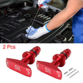 2 Pcs Oil Dipstick Pull Handle for Ford Mustang GT V8 GT500 (2015–2023) Red Aluminum