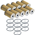 Set of 10 Engine Oil Filters for Hyundai Kia V6 (StdAsp GAS)