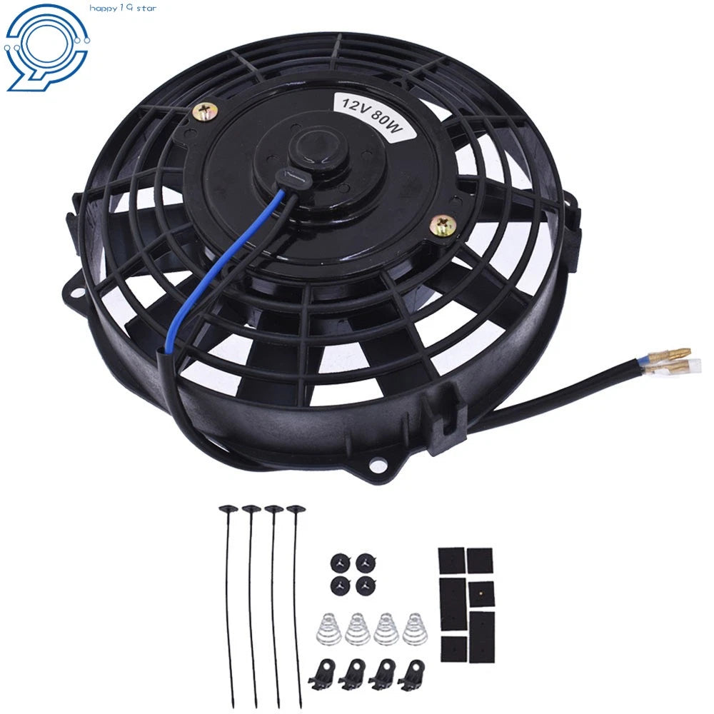 7" Electric Radiator Cooling Fan Mount Kit for Universal Fit (12V)