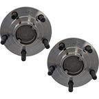 Set of 2 Wheel Hubs for Coupe (Rear Driver & Passenger Side)