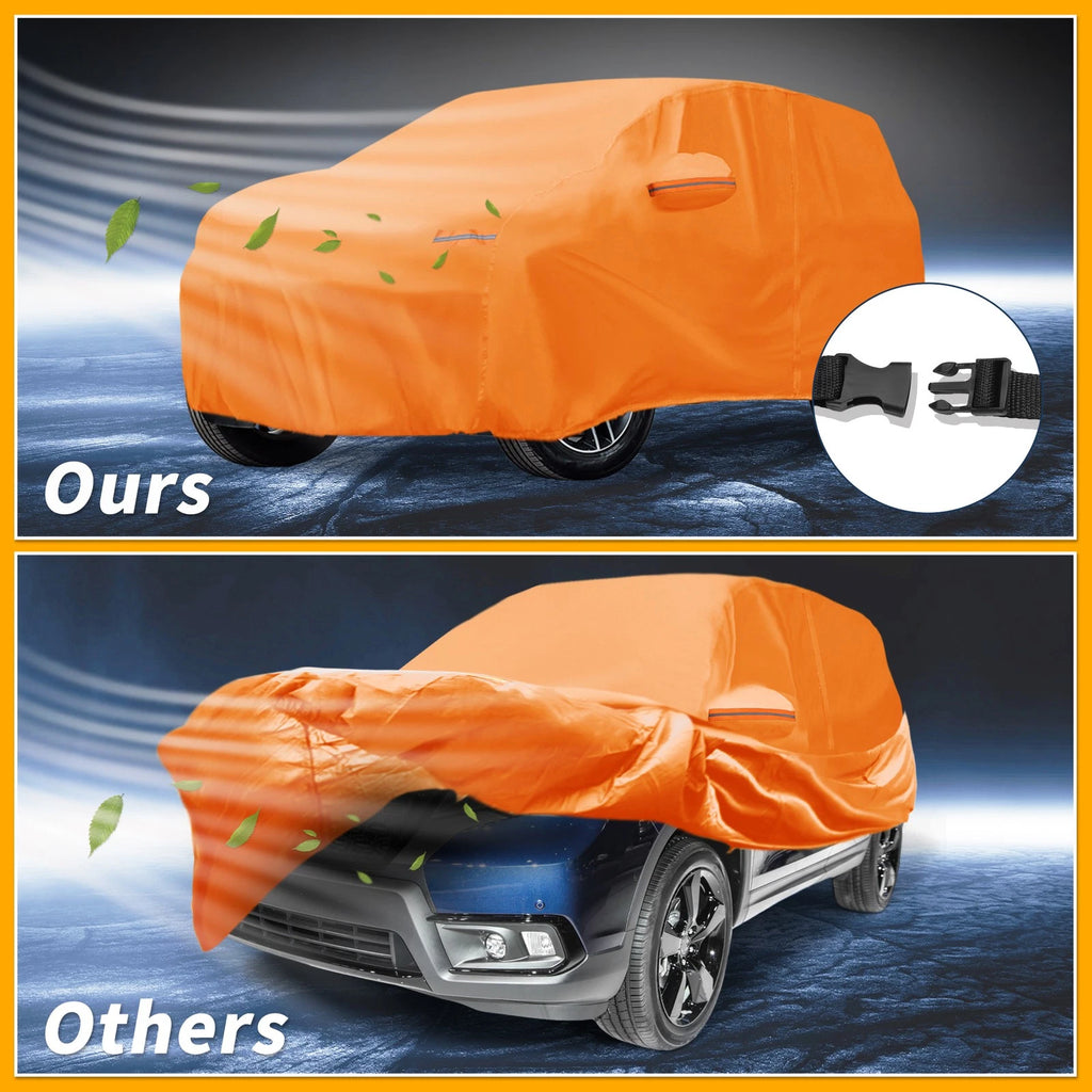 Waterproof Car Cover for Honda Passport (2019–2023) Orange Cotton Zipper