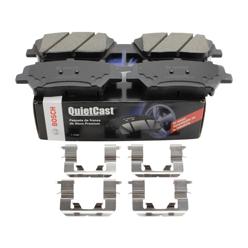 Bosch QuietCast Front Ceramic Brake Pads for Hyundai Azera Santa Fe Kia Sorento (2006–2019)