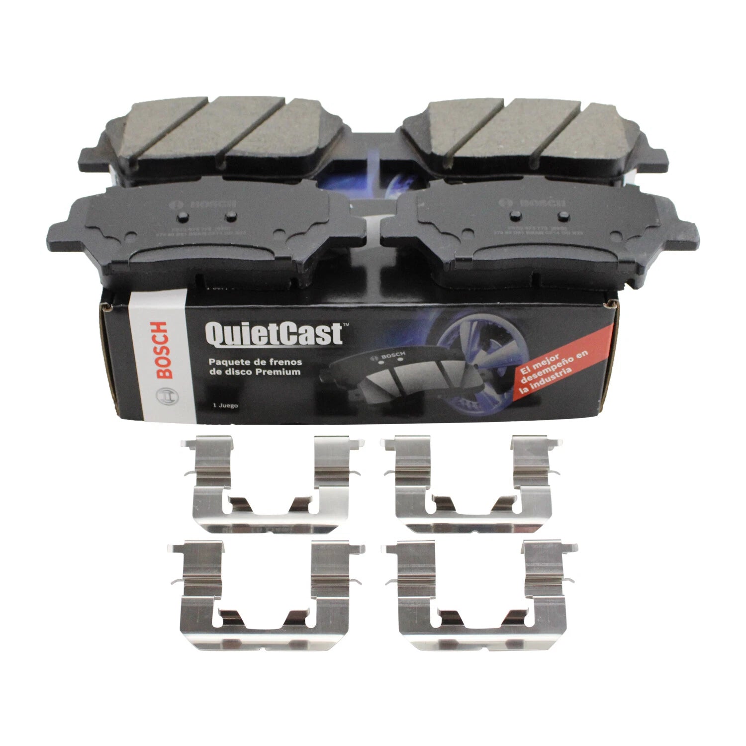 Bosch QuietCast Front Ceramic Brake Pads for Hyundai Azera Santa Fe Kia Sorento (2006–2019)