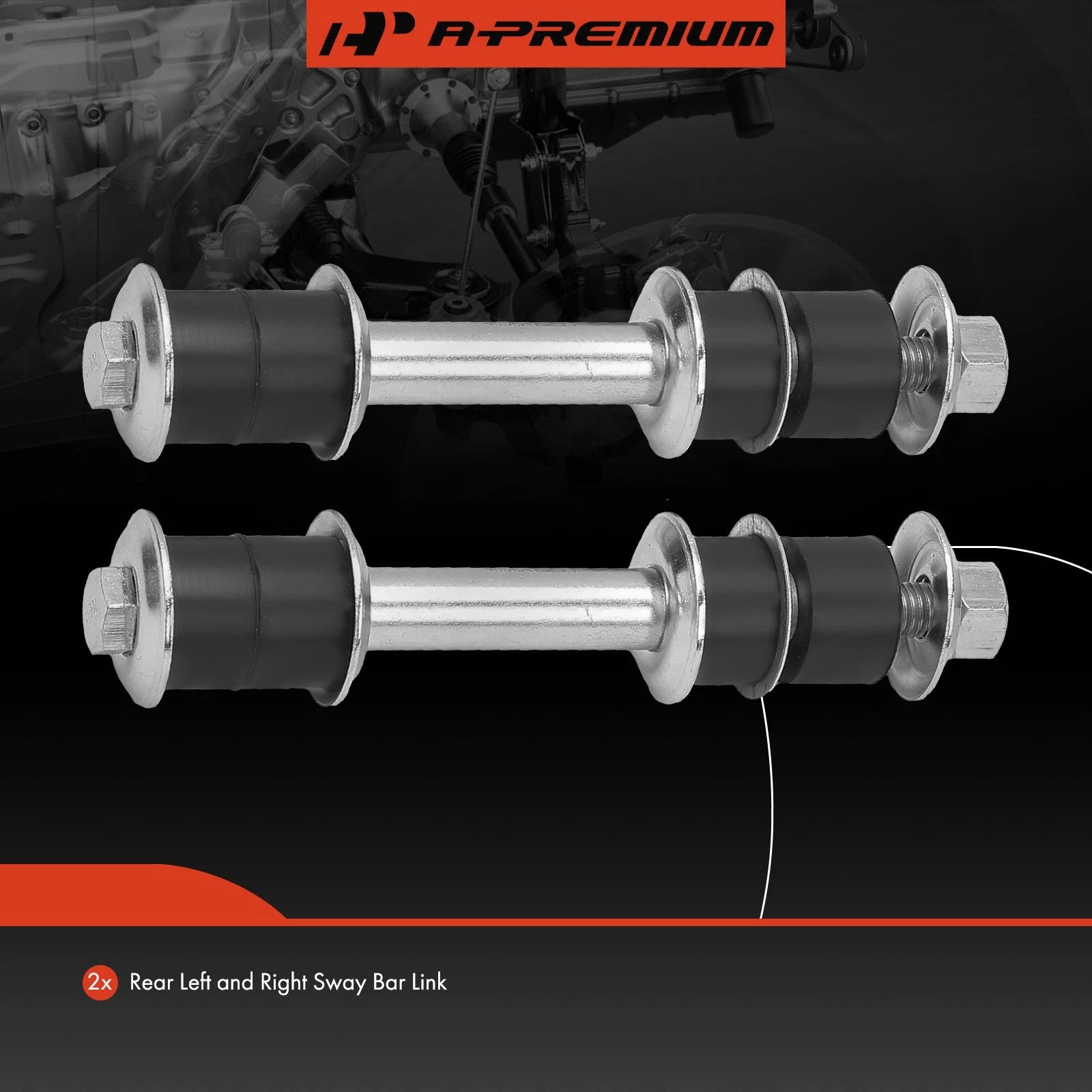 2X Rear Side Sway Bar Link for Mitsubishi Montero (1995-2000)