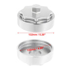 Fuel Filter Housing Cap Cover for Dodge Ram 2500 3500 (2010–2020) Silver Tone