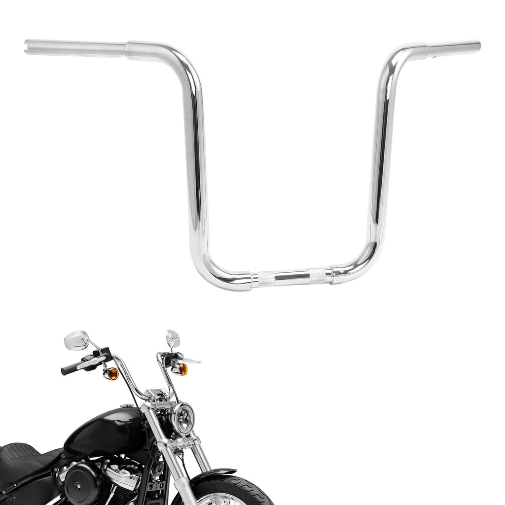 14" Rise 1 1/4" Ape Hanger Handlebar for Harley FLST FXST