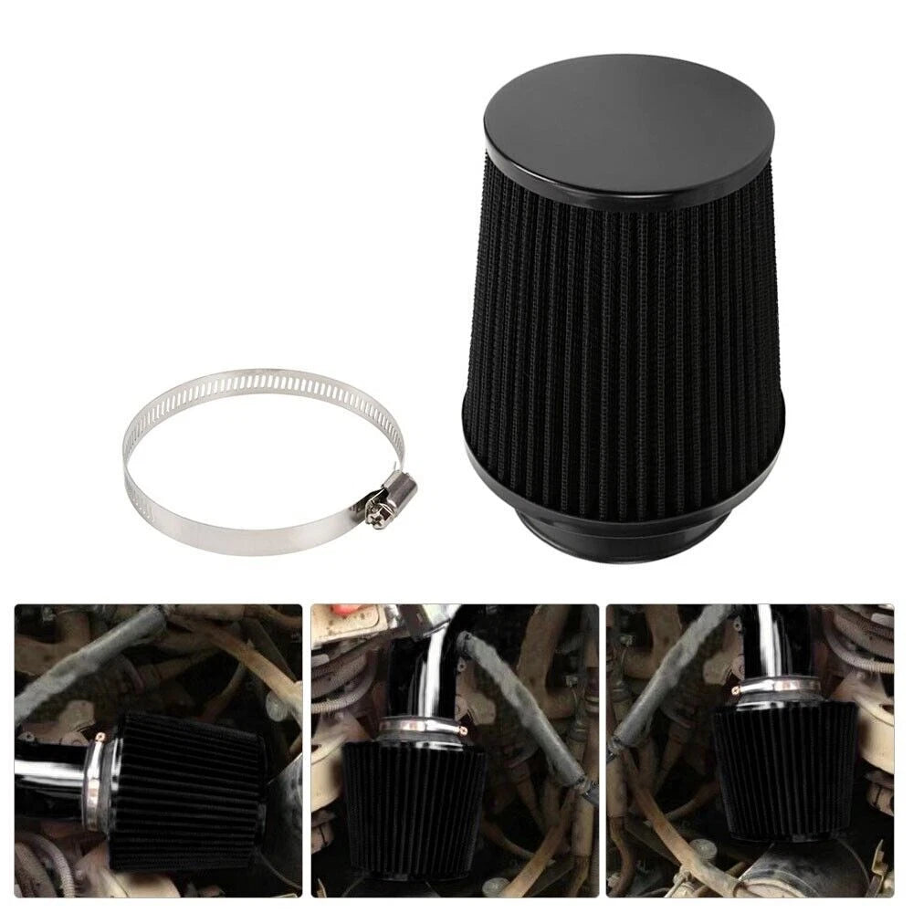 3" 76mm High Flow Inlet Dry Air Filter for Cold Air Intake (Fits )
