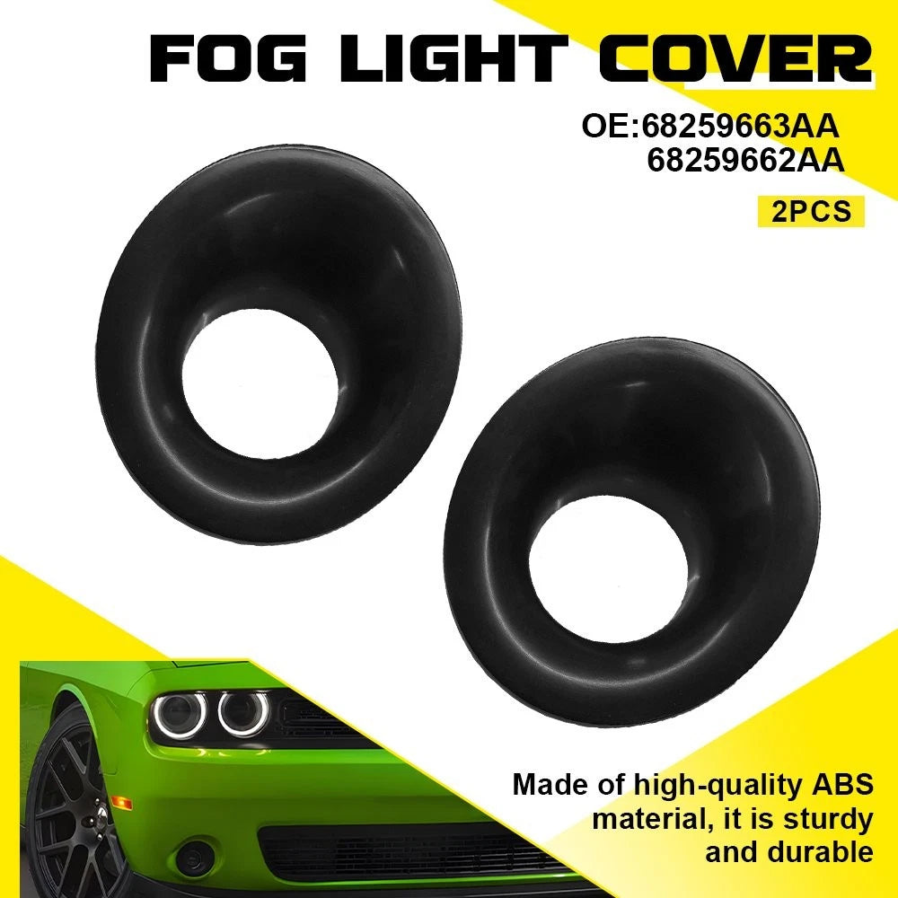 Front Fog Light Lamp Cover Bezels for Dodge Challenger (2015–2023) 68259663AA EPY