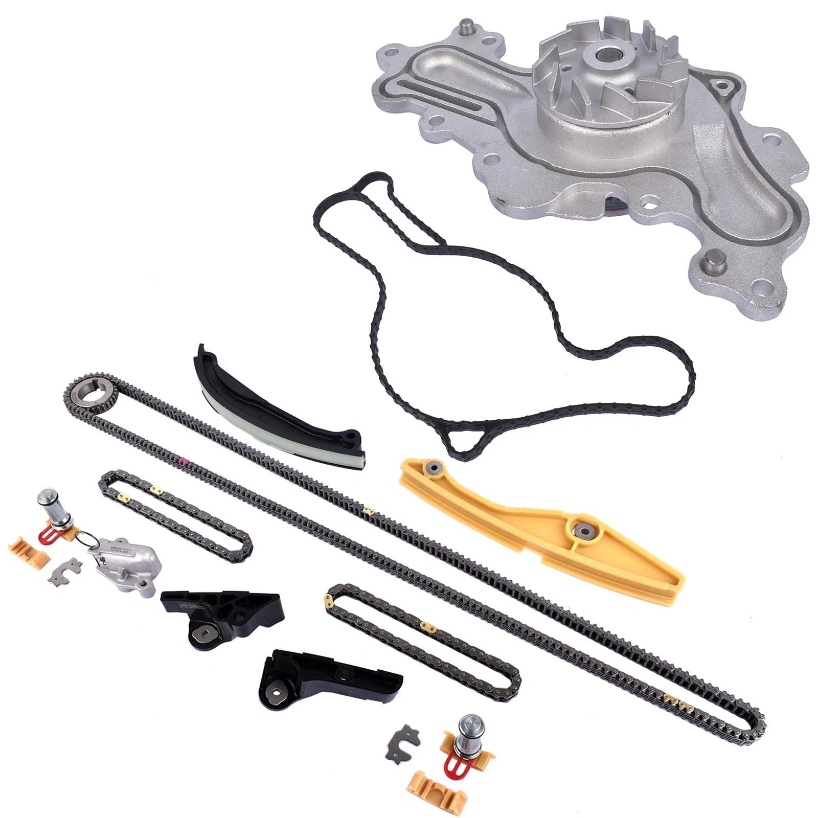 Water Pump Timing Chain Kit AW6348 for Ford Edge Taurus Lincoln MKS MKX (2007–2019)