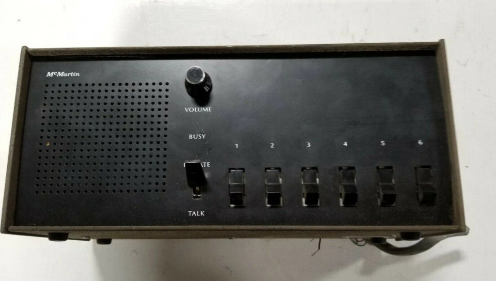 6 Channel Intercom for Vintage McMartin (Untested)