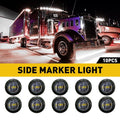 LED White Side Bullet Marker Lights for Truck Trailer Car (US)