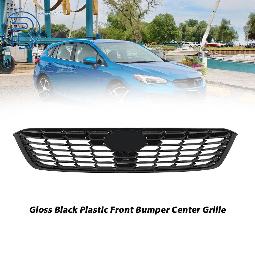 Front Upper Sport Mesh Grille for Subaru Impreza (2020–2023) Glossy Black