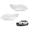 Waterproof Headlights Headlamps Lens Cover For Audi Q7 2006-2015 4L0941029