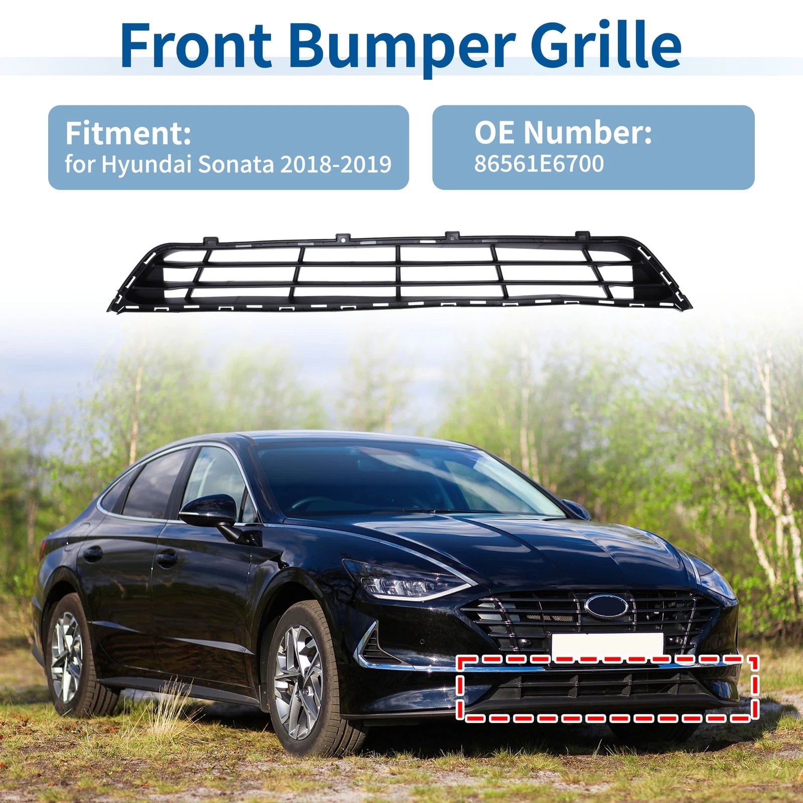 Lower Grille for Hyundai Sonata (2018–2019)