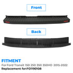 Rear Bumper Cover Top Pad with Reflectors for Ford Transit 150 250 350 (2015–2022)
