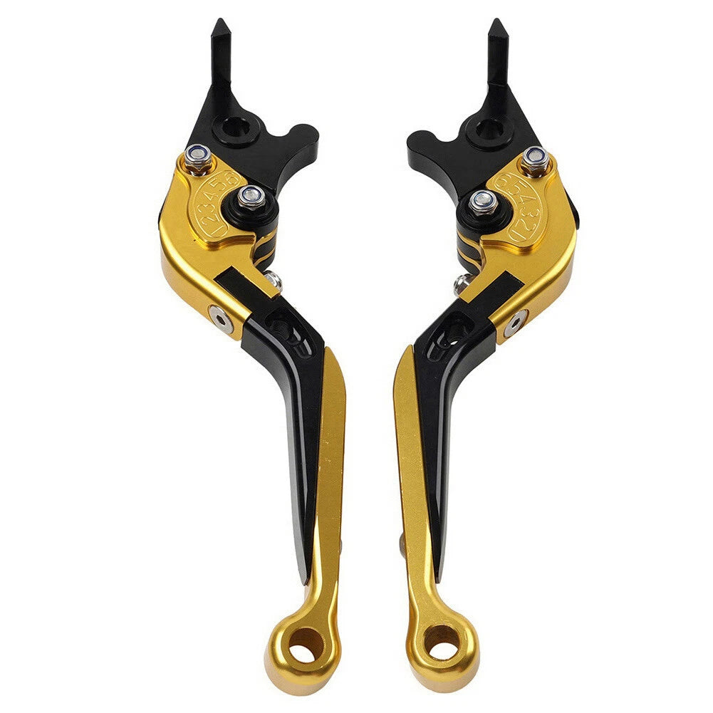 Gold CNC Folding Extendable Brake Clutch Levers for BMW S1000XR (2015–2021)