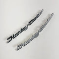 Set of 2 Chrome & Black Fuel Tank Emblems for Harley Davidson Touring (2008–2023)