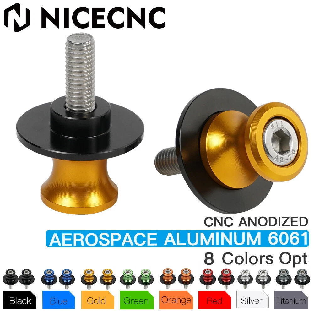 8mm Swing Arm Spools Sliders for Suzuki SV1000S (1997–2008) GSXR750 (1986–2014)