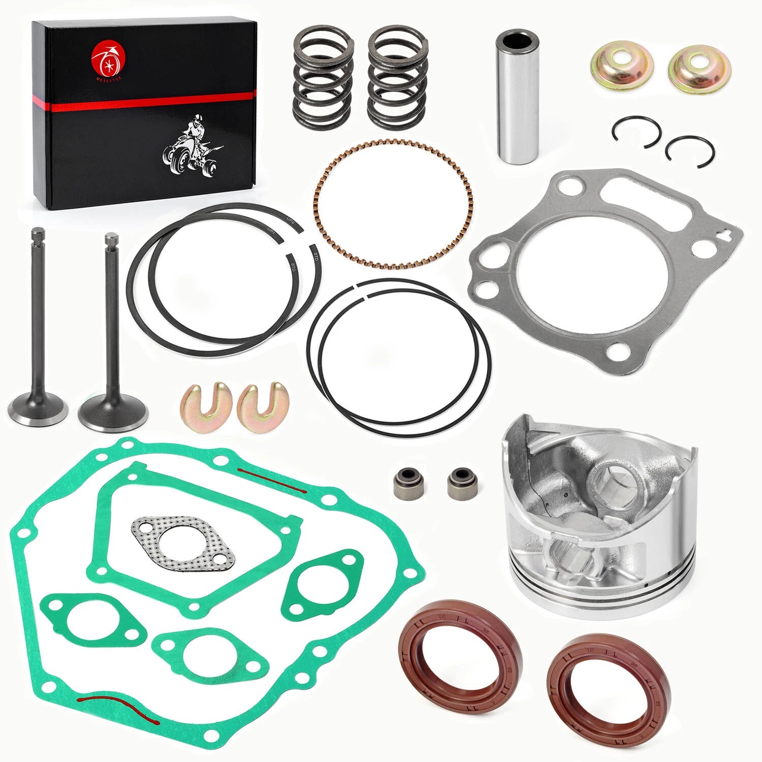 .25mm O.S. piston valve gasket & connecting rod for Yamaha G21 G22 G27 G28 (Check fitment)