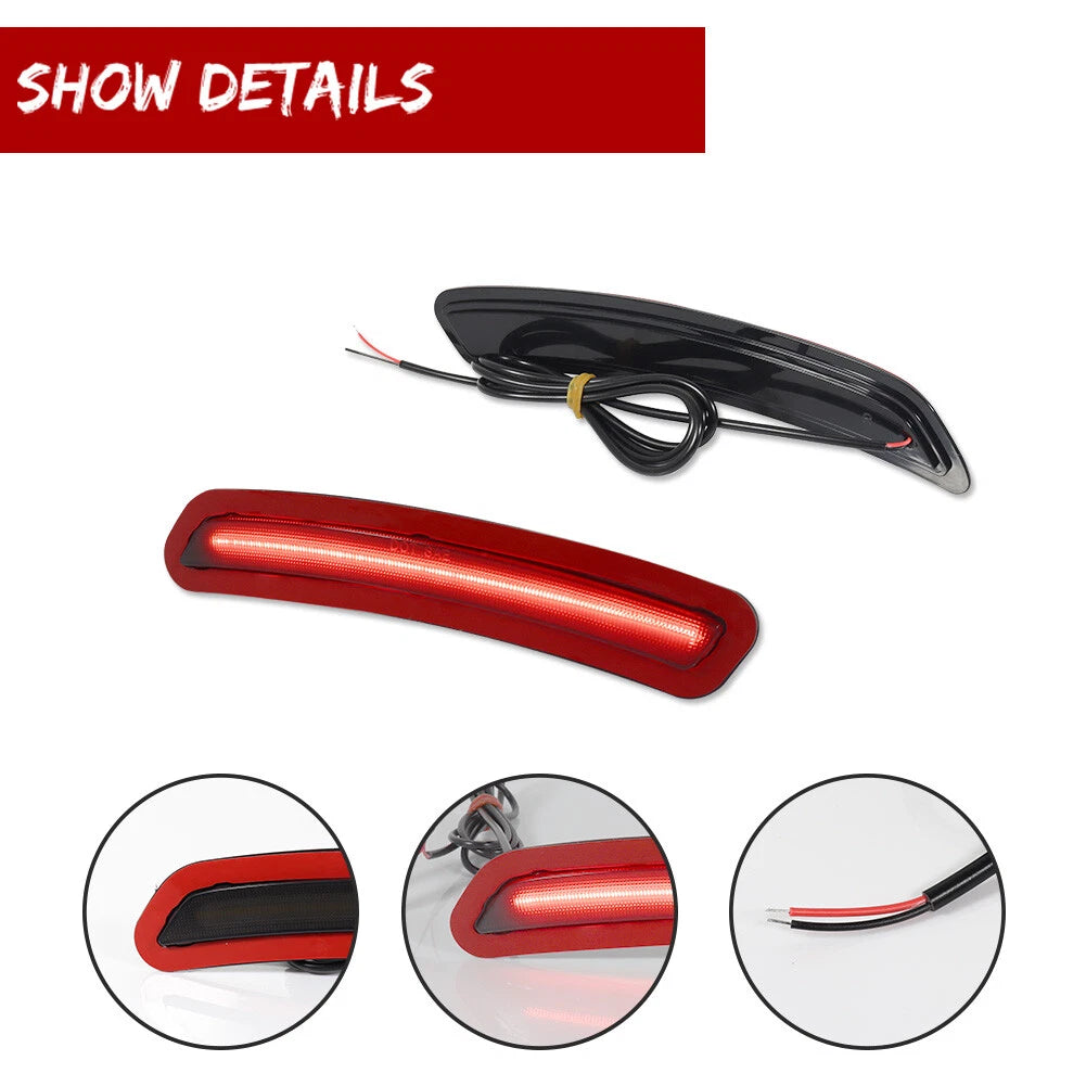 2X Smoked Red LED Side Marker Lights for Toyota GR Supra (2020–2024)