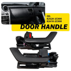 2X Interior Door Handle Black for Hyundai Tiburon (2003–2008) PY