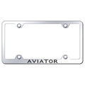 Mirrored Wide Body License Plate Frame - Officially Licensed for Lincoln Aviator