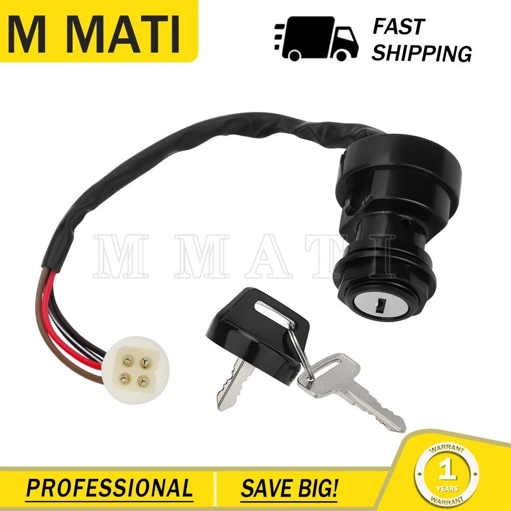 Ignition Key Switch for Yamaha (2FJ-82510-02-00, 2FJ-82510-09-00, 1UY-82510-02-00)
