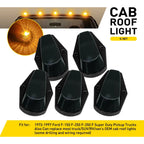 5Pcs Roof Top Cab Lights for Ford F150 F250 F350 (1973–1997) Smoked Marker Light