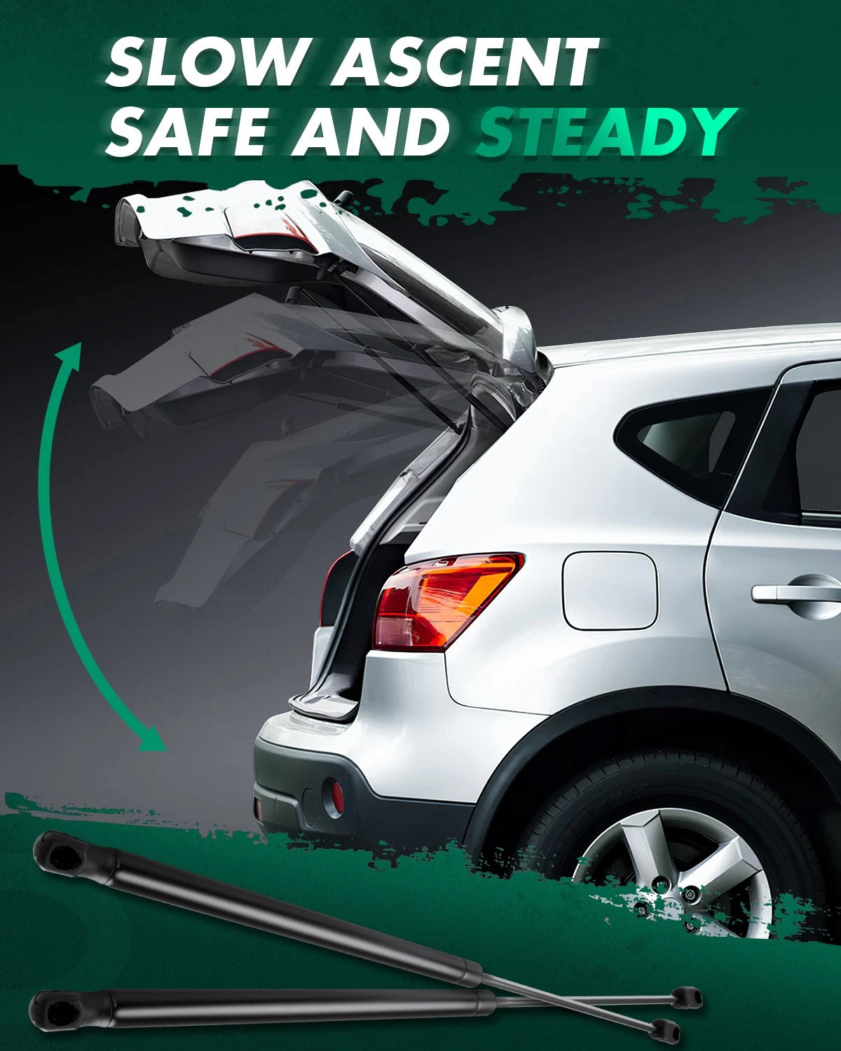 Rear Liftgate Tailgate Hatch Lift Support Shocks for Nissan Rogue (2008–2013)