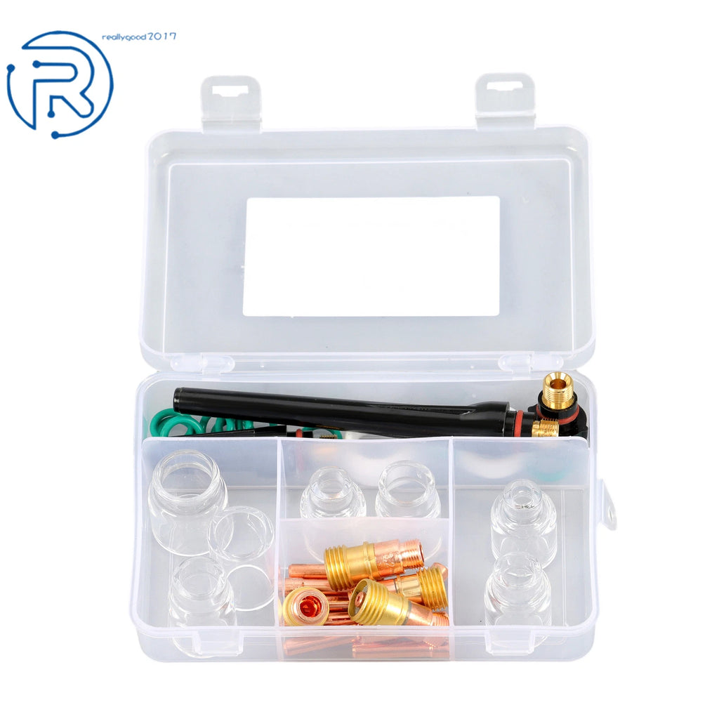 36Pack Pyrex Glass Cup Kit for WP-17/18/26 (TIG Welding Torch)
