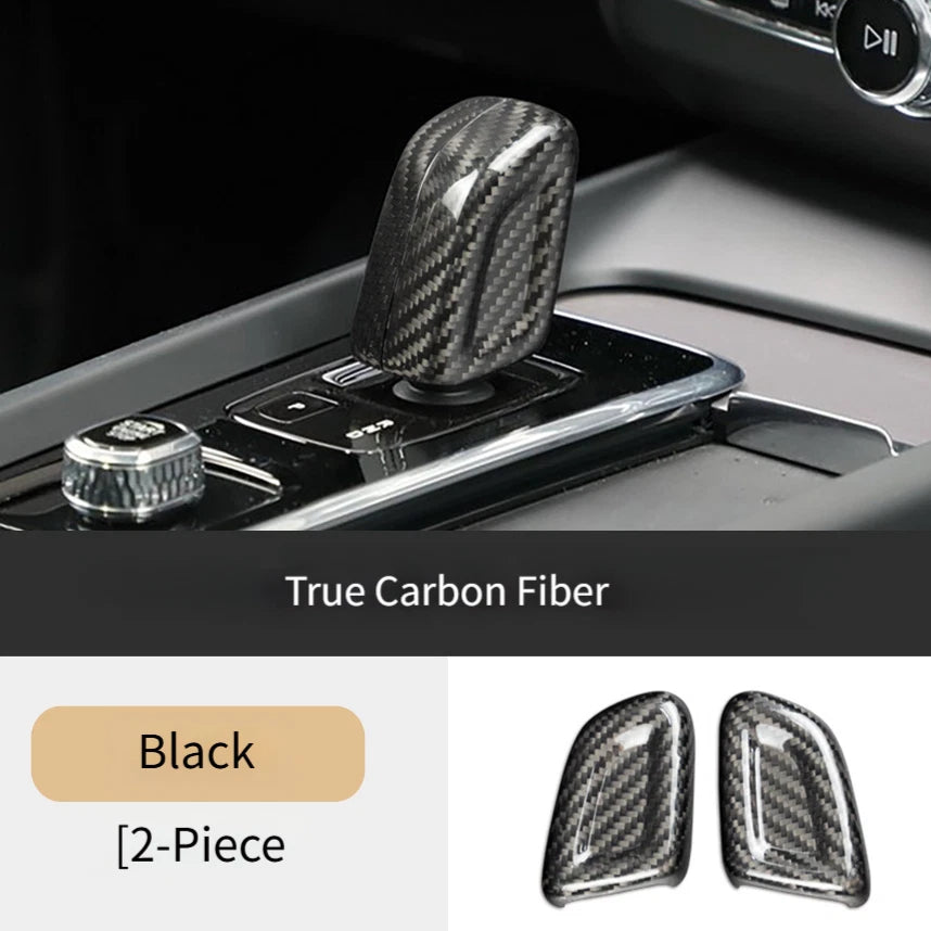 Carbon Fiber Shift Knob Cover for Volvo XC60 (2022–2026)