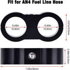 10PCS Hose Separator Clamp for Braided Oil/Fuel Hose Line