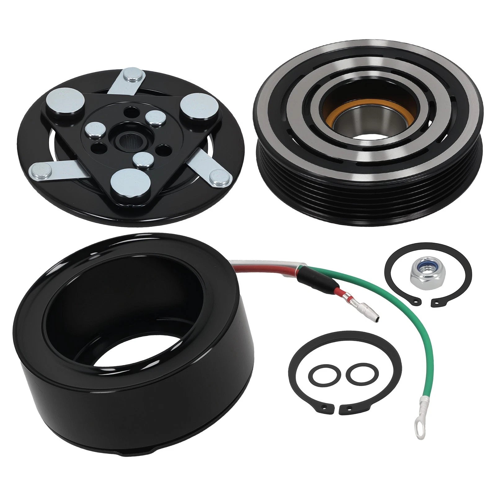 AC Compressor Clutch Kit for Honda Civic 1.7L (2001–2005) 38810PLMA11 12V