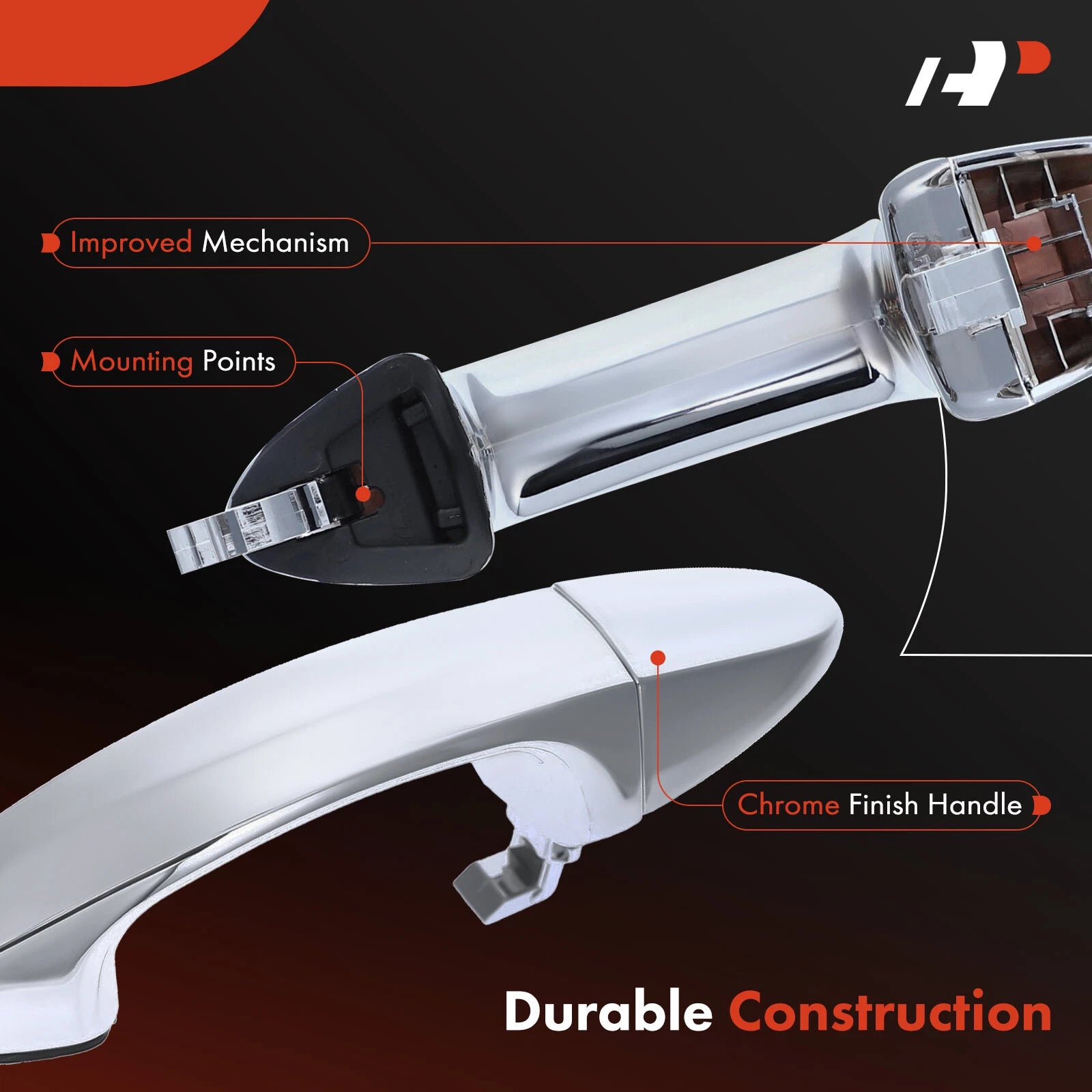 Chrome Exterior Door Handle for Ford Fiesta (2011-2019)