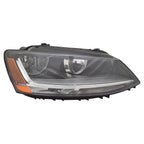 Replacement Passenger Side Halogen Headlight Assembly w/o Directional Beam