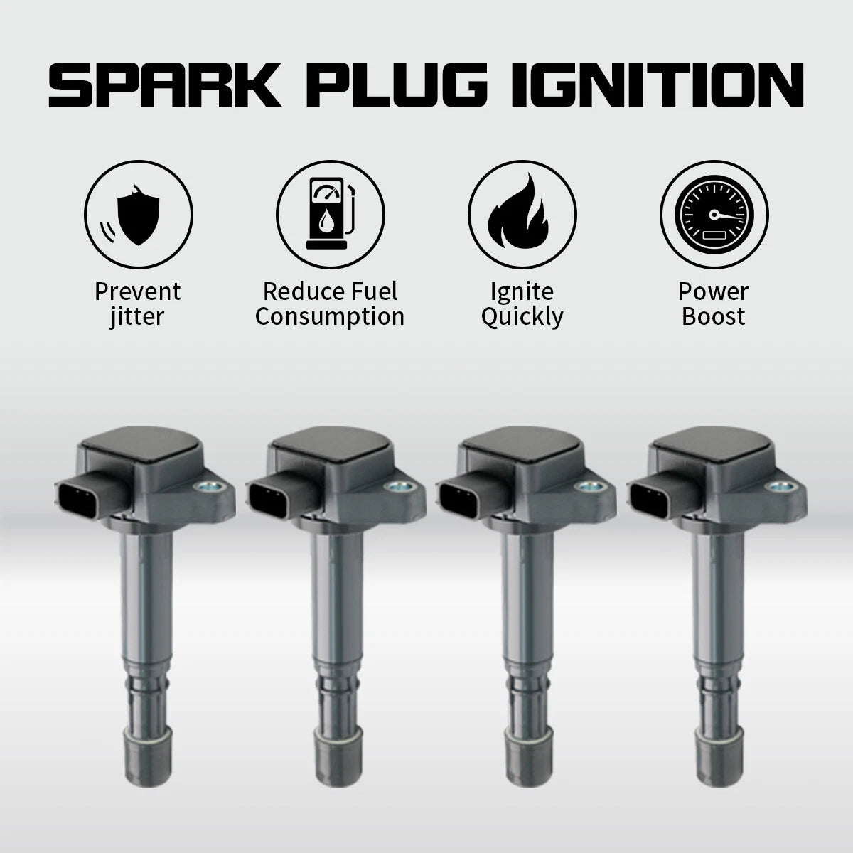Set of 4 Ignition Coil Packs for Honda Civic Ridgeline Pilot Acura MDX Saturn UF400