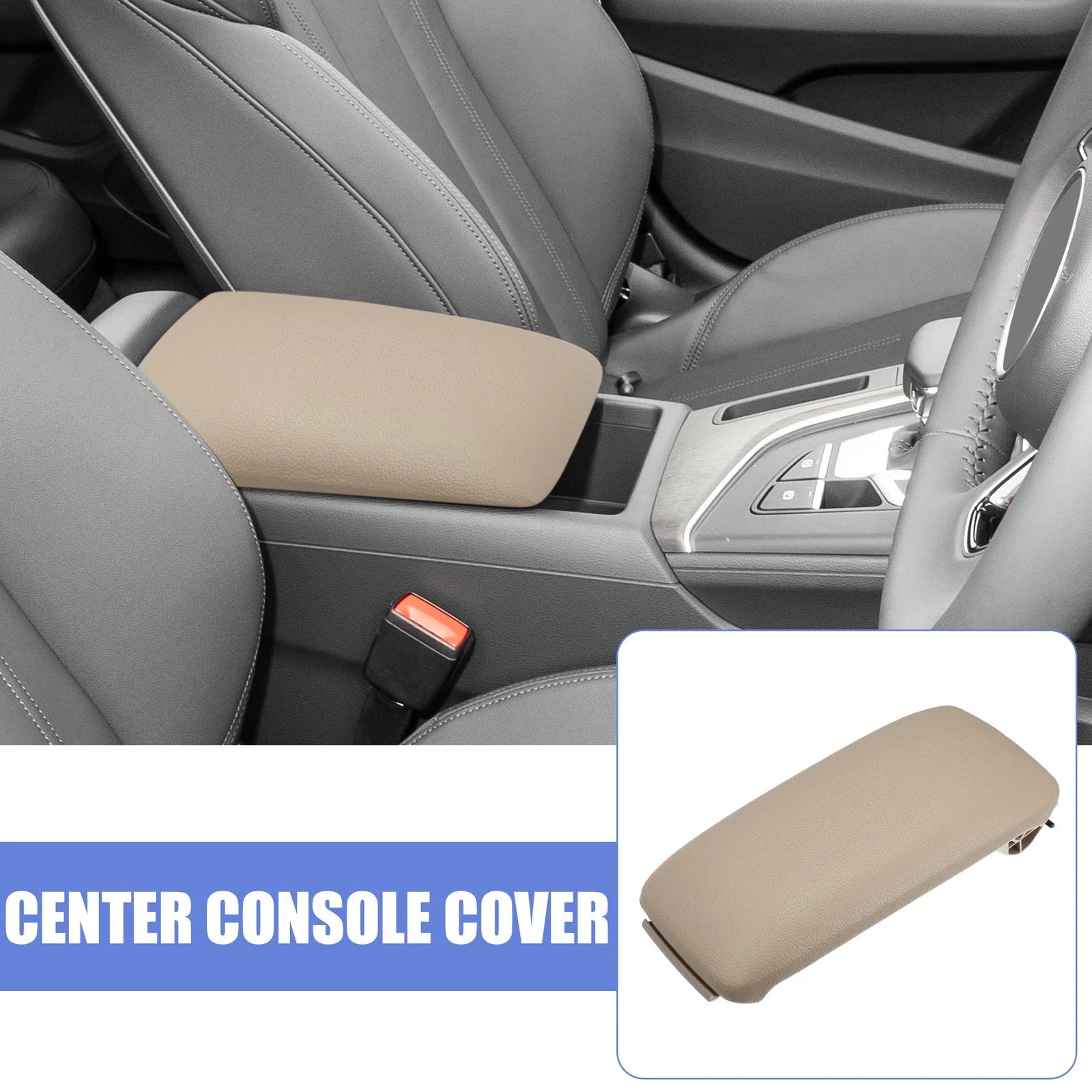 Center Console Cover Lid 8P0864245P for Audi A3 (2003–2012) Beige Armrest