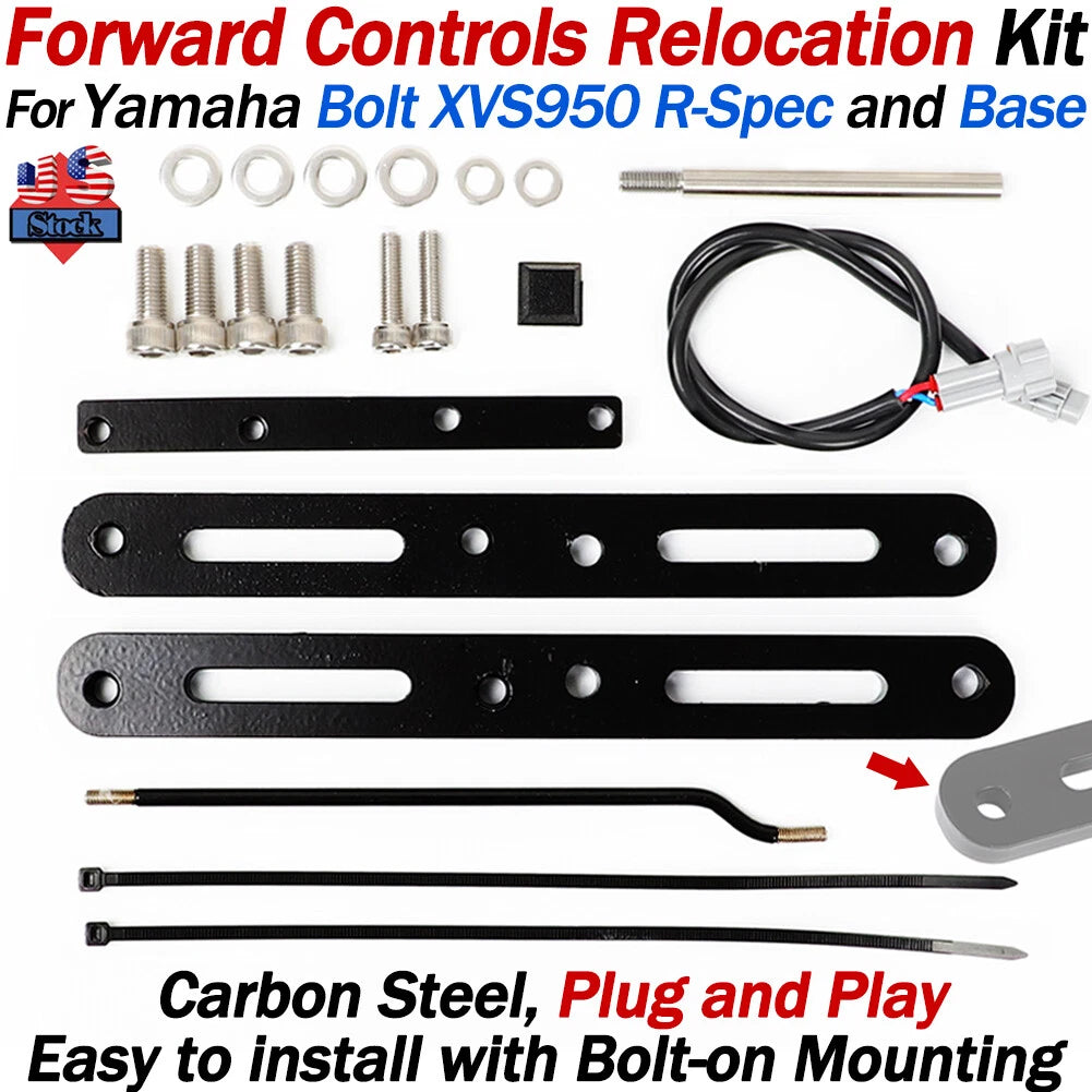 Foot Peg Forward Controls Relocation Kit for Yamaha Bolt XVS950 (2014–2023)