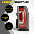 LED Tail Light Brake Lamp Right Passenger Side for GMC Yukon/Yukon XL (2015–2020)