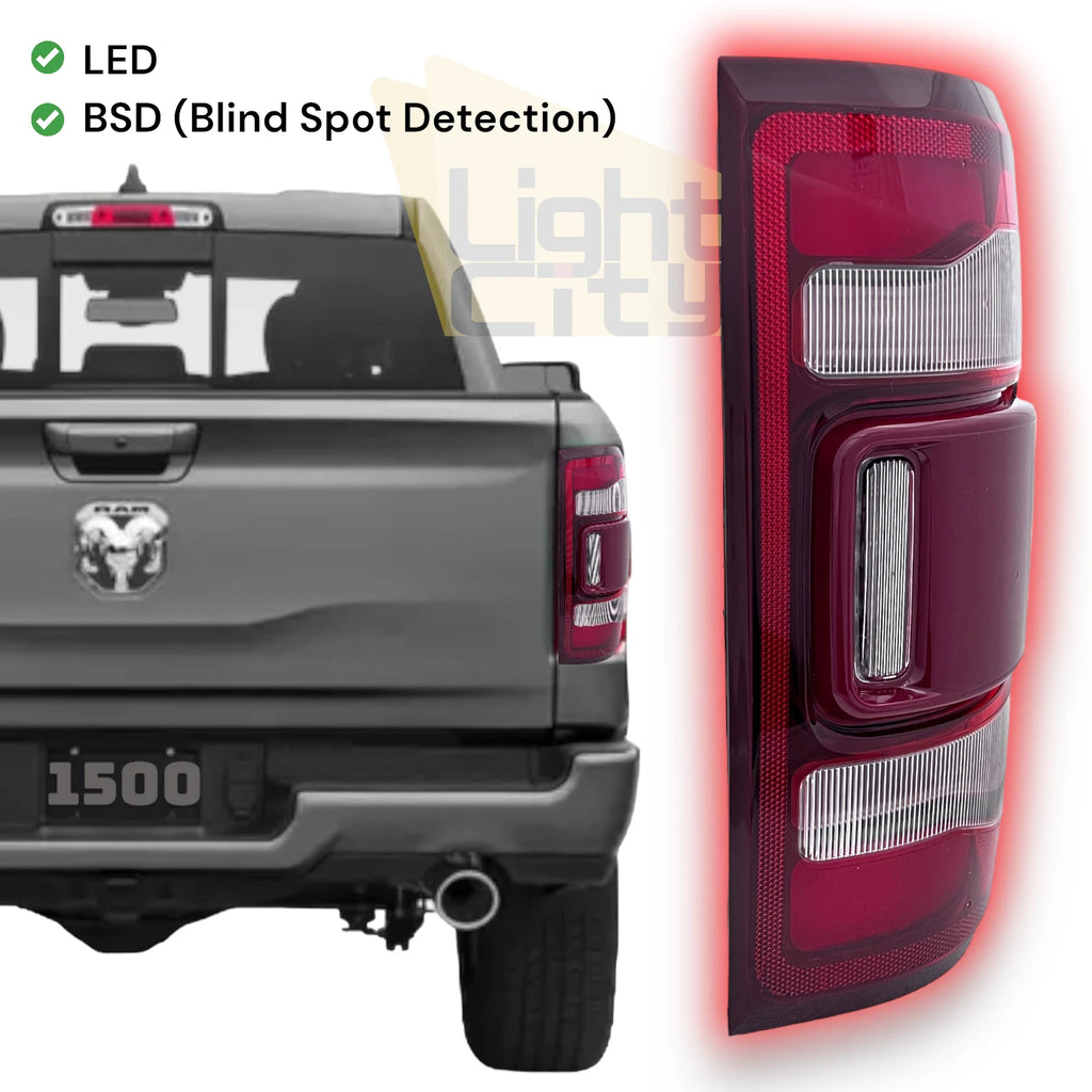 Full LED Right Tail Light for Dodge RAM 1500 (2019–2024) W/ Blind Spot