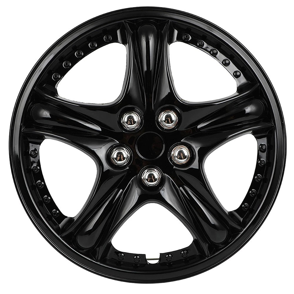 Set of 4 Snap On Full Hub Caps Wheel Covers for Universal Fit R14 (14")