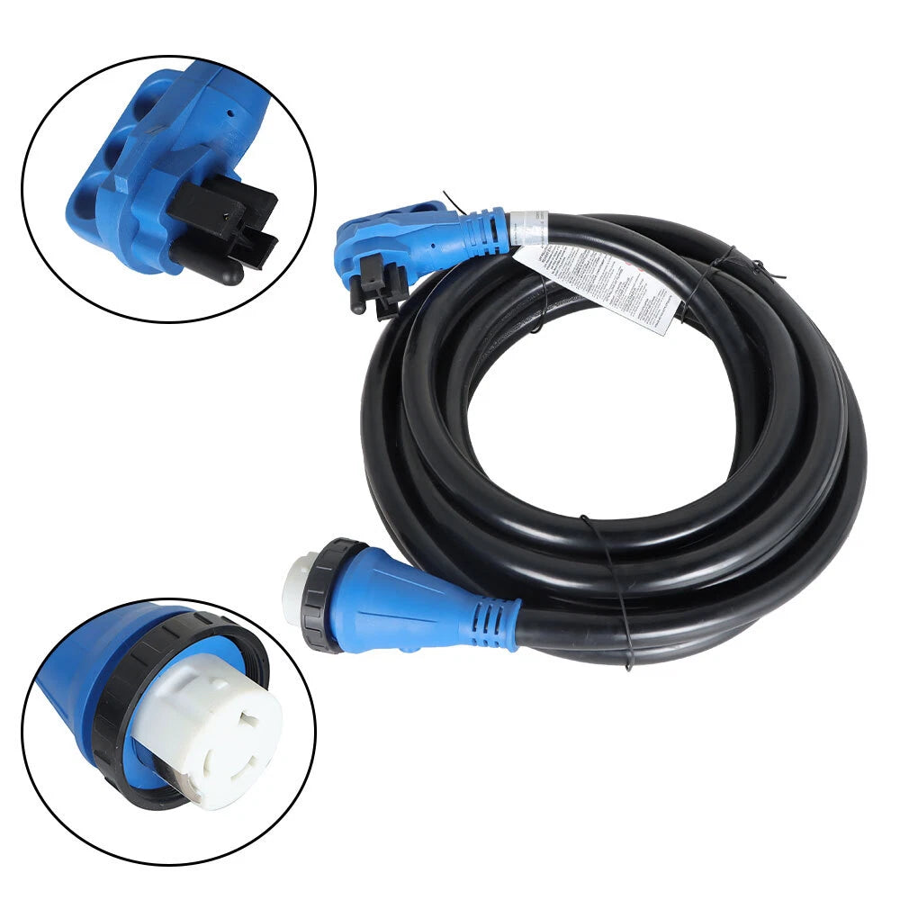 25FT 50 Amp Generator Cord with Waterproof Power Inlet Box