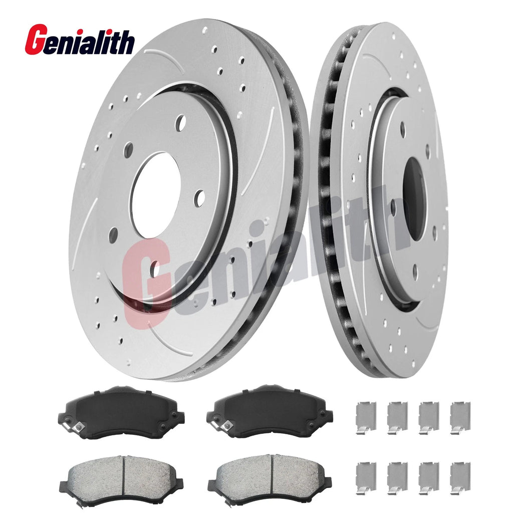 Front Brake Rotor & Pad Set for Chrysler Town & Country/Dodge VW Routan (2008–2016)