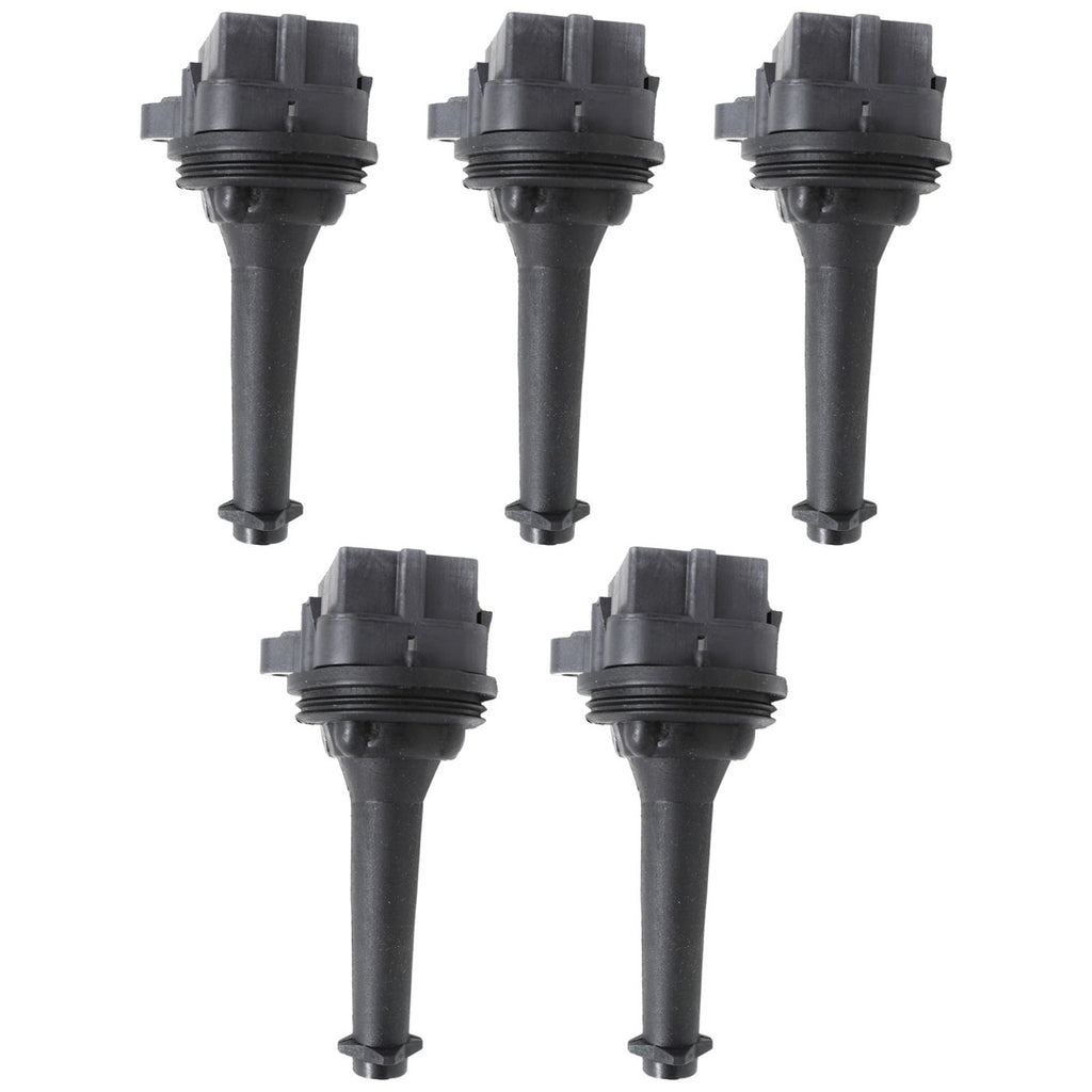 Set of 5 Ignition Coils for Volvo V70 S80 XC90 XC70 S60 C70 S70