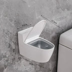 Mini Funny Toilet Ashtray with Covers for Home & Office - White