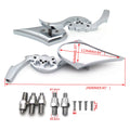 Chrome Billet Skull Blade Mirror for Honda Kawasaki Suzuki Cruiser (All Years)