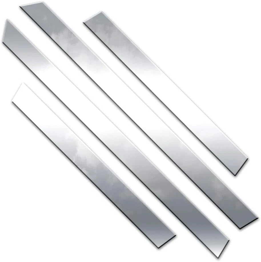 4pc. Luxury FX Polished Rocker Panel Trim Upper Kit for 2021-2023 Chevy Tahoe