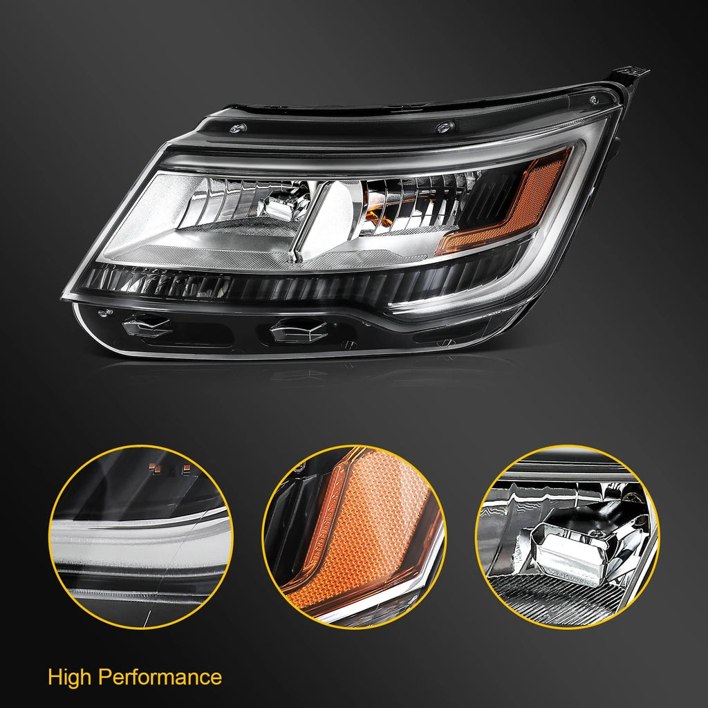 Driver Side Halogen Headlight Assembly for Ford Explorer (2016–2018)